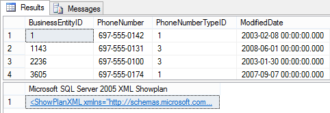 Dialog showing the Results tab using the STATISTICS XML option