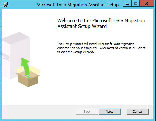 Microsoft Database Migration Assistant tool installation 