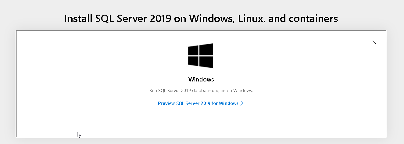 Install SQL Server 2019 on WIndows system