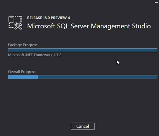 Install SSMS 18.0 Preview 4 