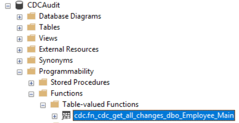 Querying of the change tables is not recommended by Microsoft. Instead, you can query the cdcCDC.fn_cdc_get_all_changes system function associated to the CDCCDC enabled table 