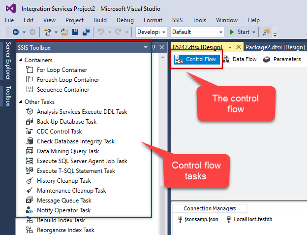 SSIS interview questions: SSIS Control flow tasks