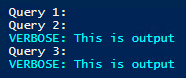 The output we get from running the above 3 one-liners in PowerShell ISE.
