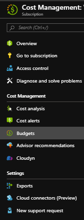 The cost management tool in the Azure portal for managing Azure costs