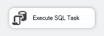 This shows the Execute SQL Task in SSIS icon when added to the package control flow.