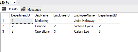Join statement usage with table variables in SQL Server