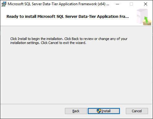 Install the SQL Package