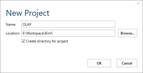 Creating a blank project