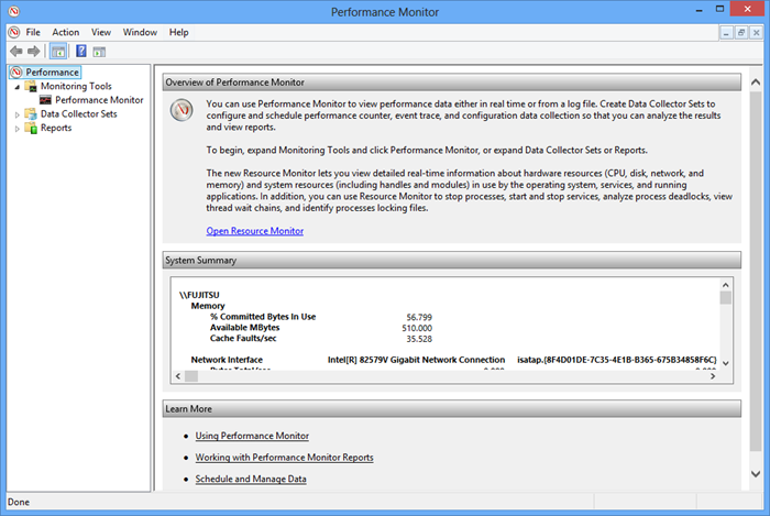 Monitoring Tools Performance Monitor (PerfMon)