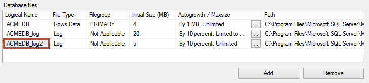 Monitoring disk space used by SQL logs