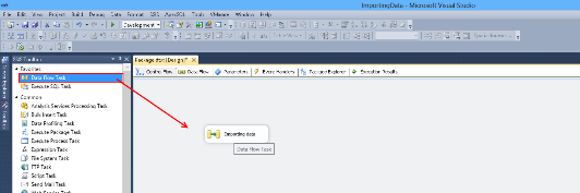 Defining the Data Flow Task