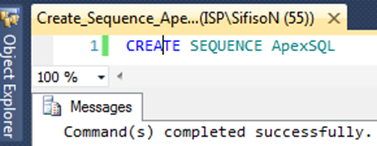Creating Sequence Object