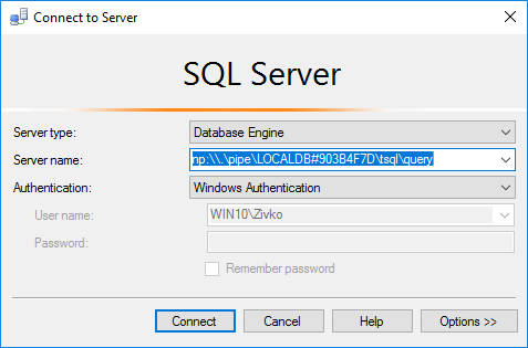 Uitsluiten Mainstream mechanisme How to connect and use Microsoft SQL Server Express LocalDB