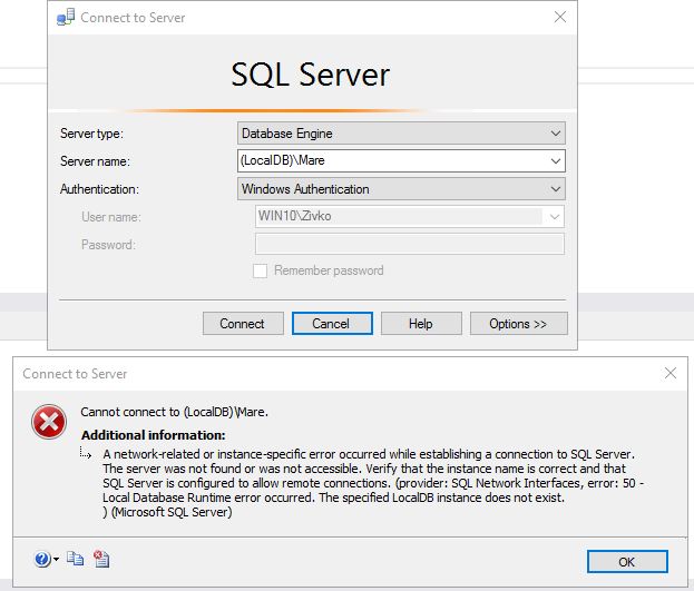 How To Connect And Use Microsoft Sql Server Express Localdb