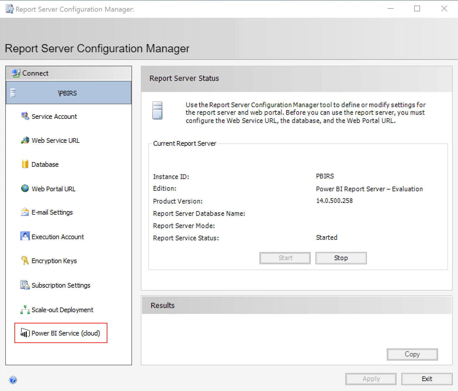 SQL Server reporting services. Сервер отчетов. Configuration Report Server. Configuration settings for a native Mode Report Server.