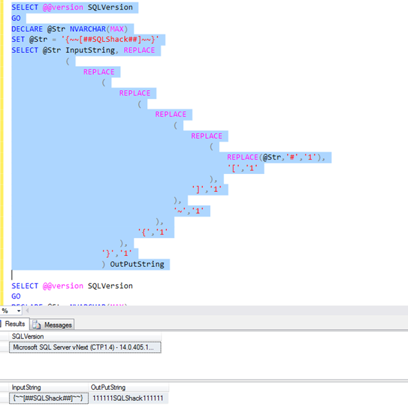 str sql