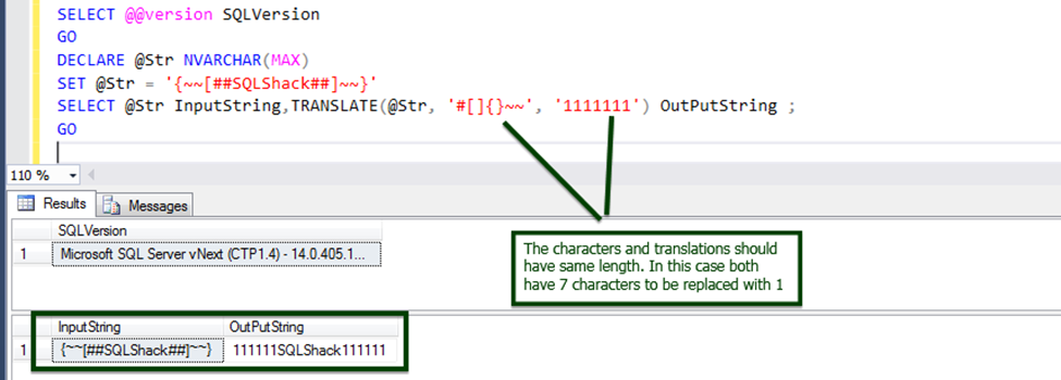 string sql