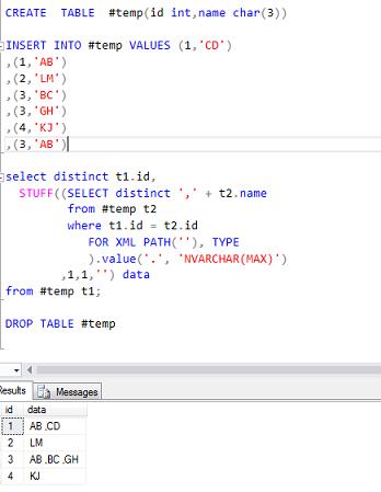 T sql string_agg