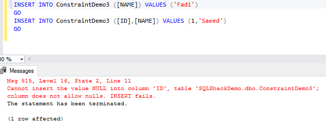 Insert record after dropping SQL Primary key