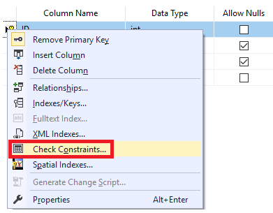 Foreign key t sql example