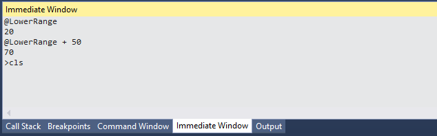 Débogage SQL Server dans SSMS - fenêtre immédiate
