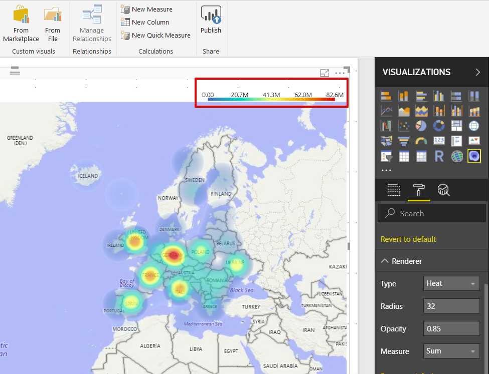 Power BI Heatmap