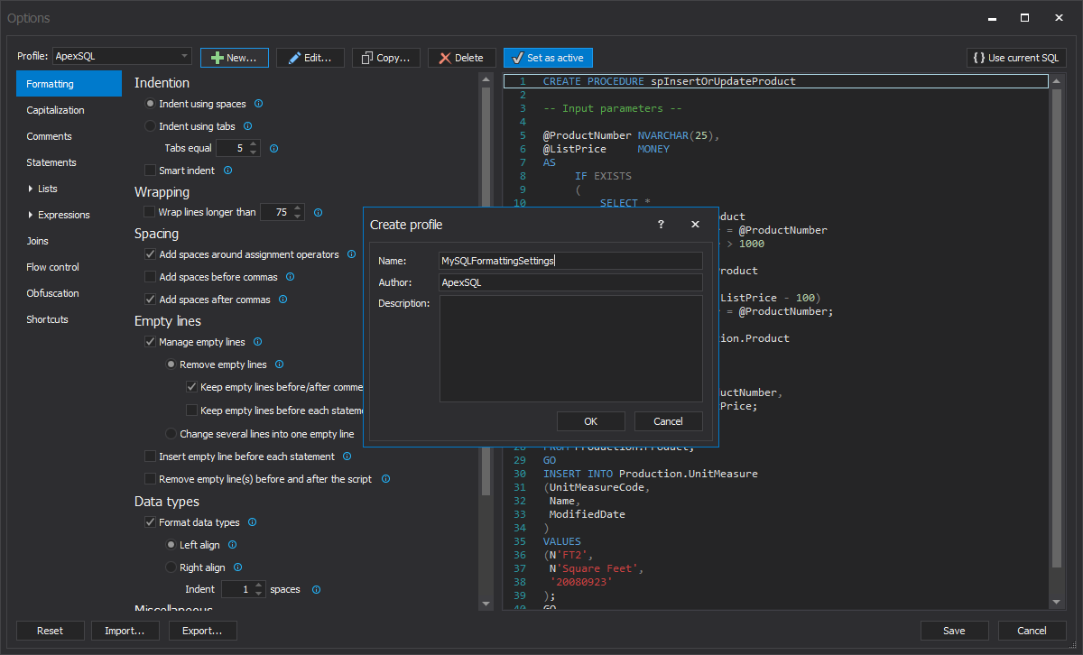 Manage Sql Code Formatting Using Sql Formatter Options - www.vrogue.co