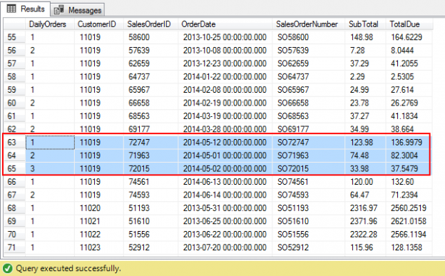 Row_number over partition by oracle