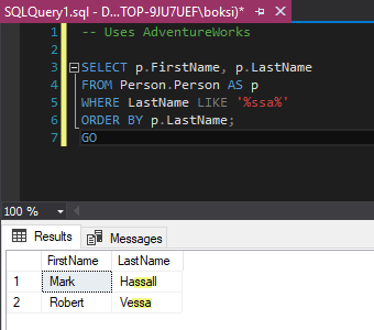 SQL Like 邏輯運算符介紹和概述