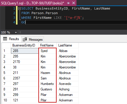 SQL Like 邏輯運算符介紹和概述