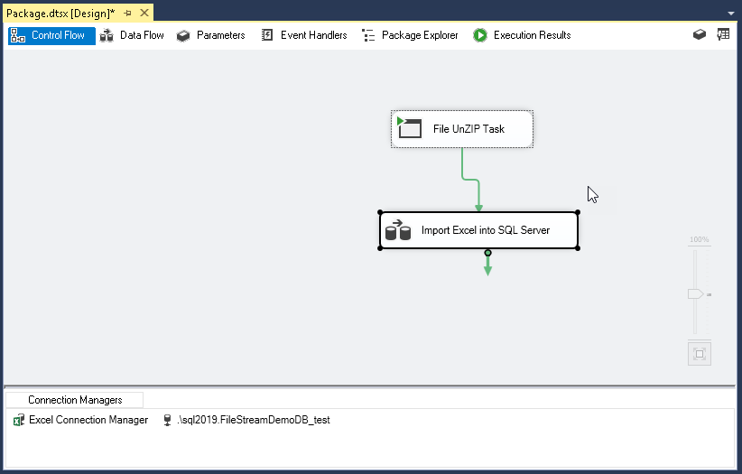 Importing compressed data into SQL Server: Verify Control Flow task