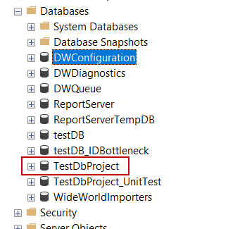 SQL developer unit testing - List of SQL Server databases