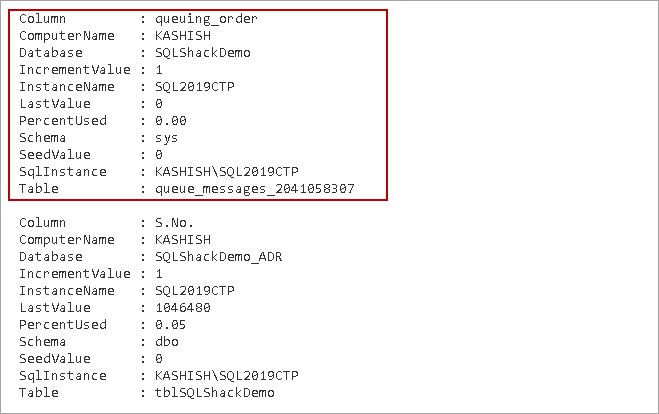 PowerShell SQL Server to check IDENTITY threshold - Test-DbaIdentityUsage