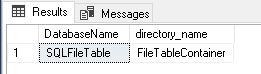 SQL FILETABLE Directory