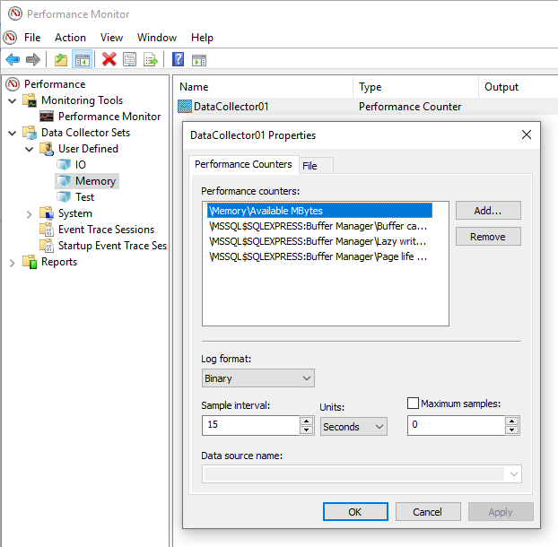 SQL Server monitoring tool and its configuration of performance counters