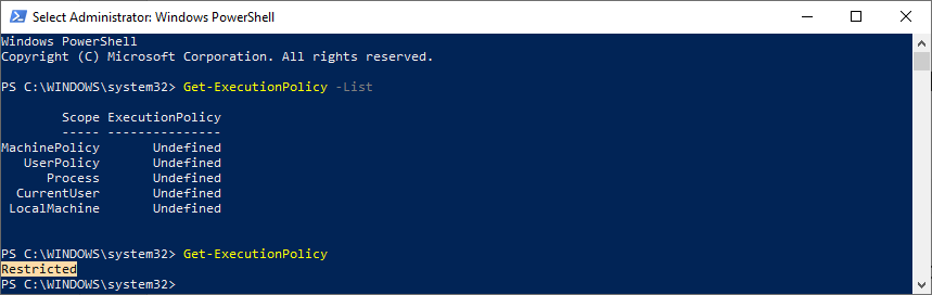 Choosing and Setting a PowerShell Execution Policy