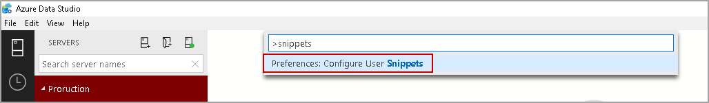 Configure User Snippets 