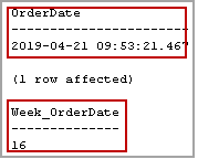 Get current week of year values with SQL DATEPART