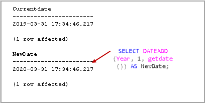 SQL dönüştürme tarihi - DateADD işlevi SQL 