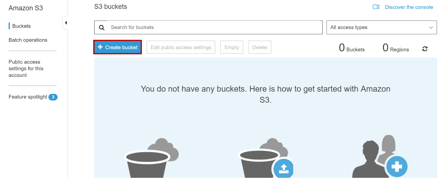 Create bucket