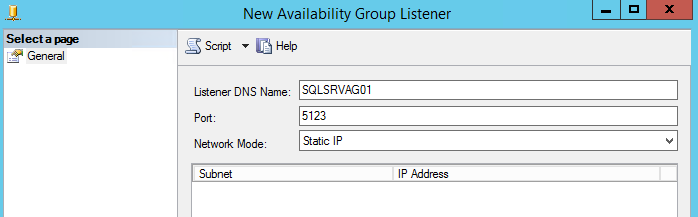SQL Always On - SQL listener configuration