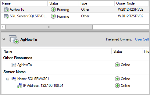 SQL listener configuration