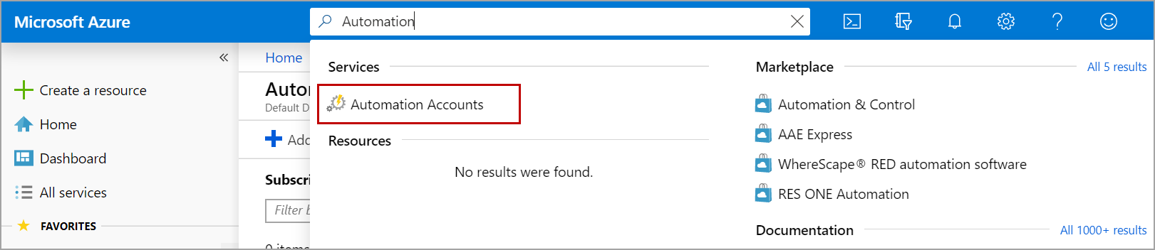 Azure Automation account