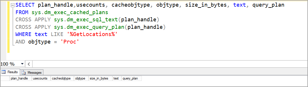 EXEC SQL example with recompile