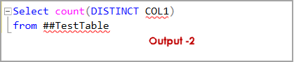 SQL Count Distinct function