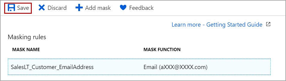 email masking function