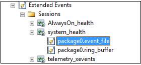 Extended event package file