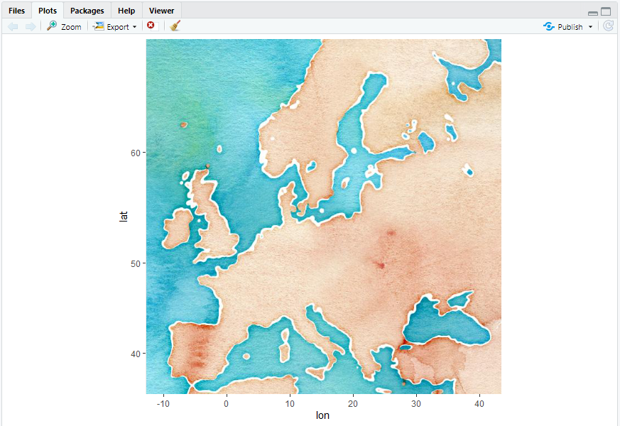 First map with ggmap in R Studio