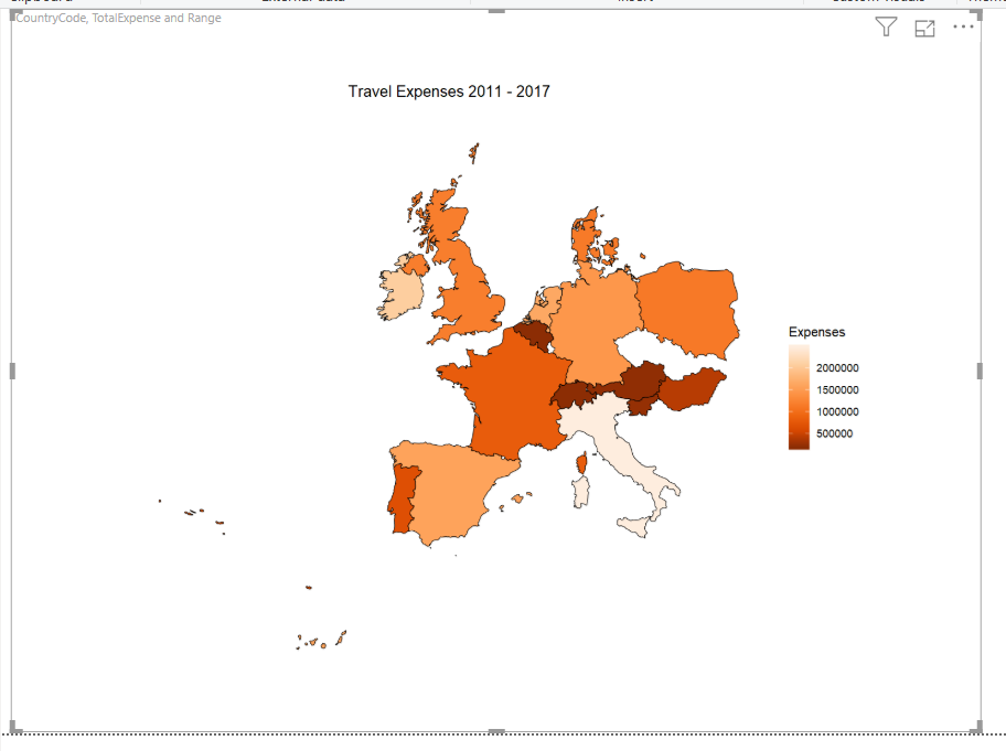 Full shape map in Power BI using R