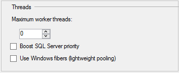 Max Worker threads configuration GUI